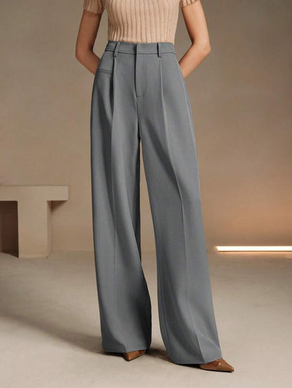 Pantalon Large à Plis