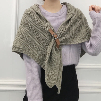 Châle en Maille à Boucle