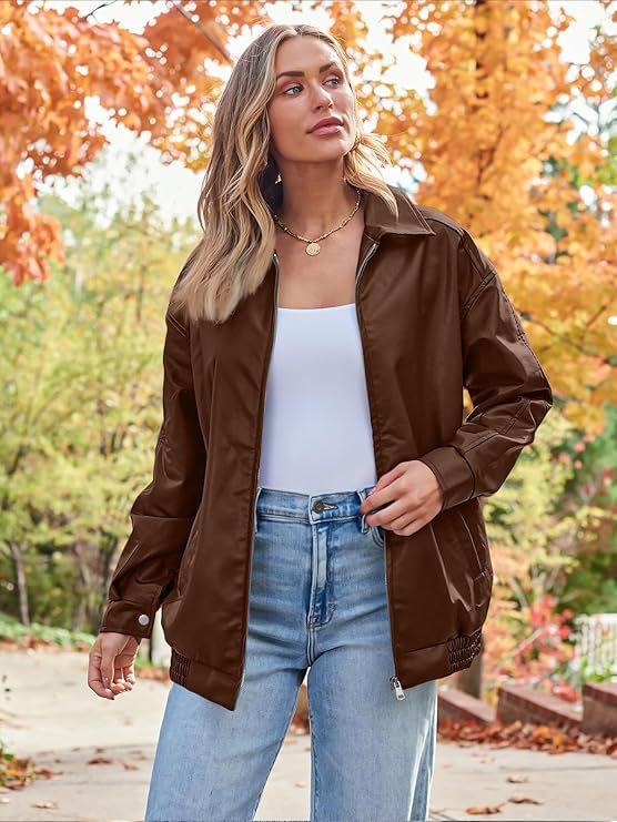 COLETTE | Veste Oversize Effet Cuir