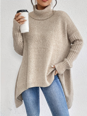 Pull Col Roulé Asymétrique