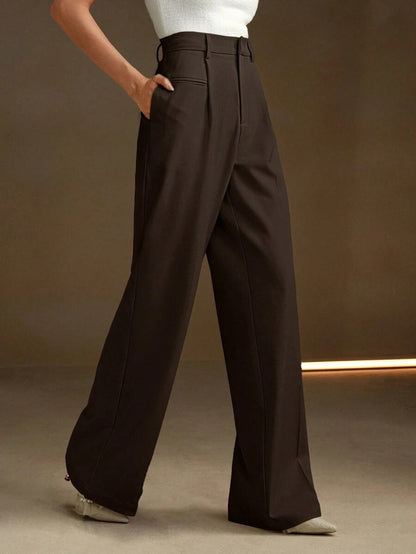 Pantalon Large à Plis
