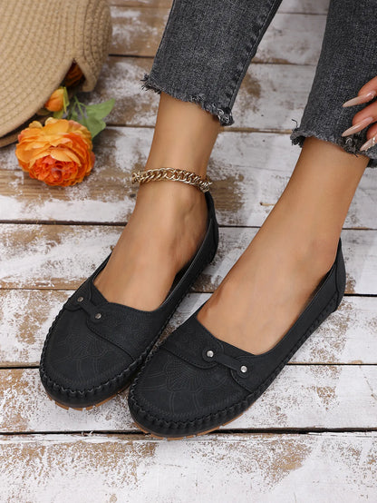Mocassins Souples à Motifs
