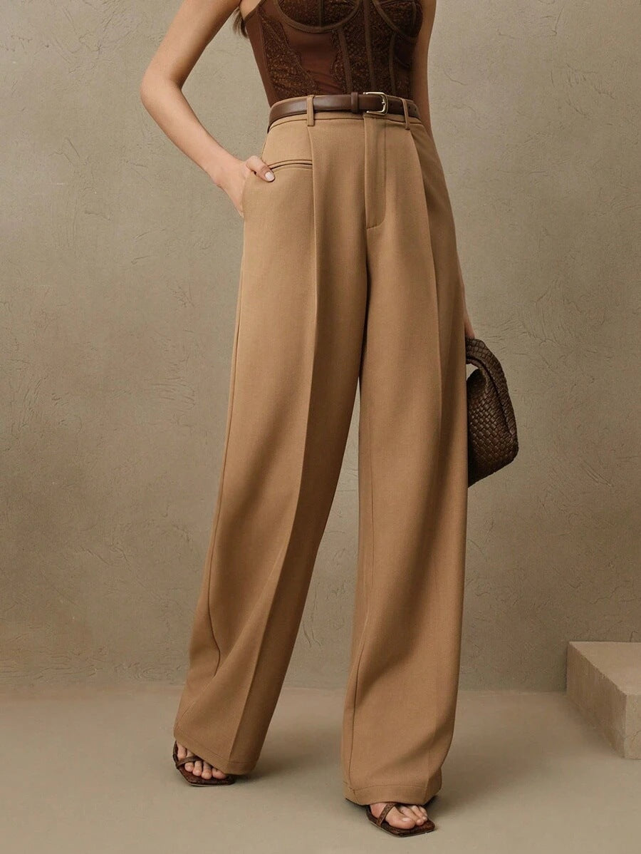 Pantalon Large à Plis