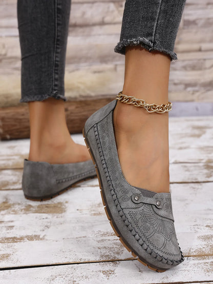 Mocassins Souples à Motifs