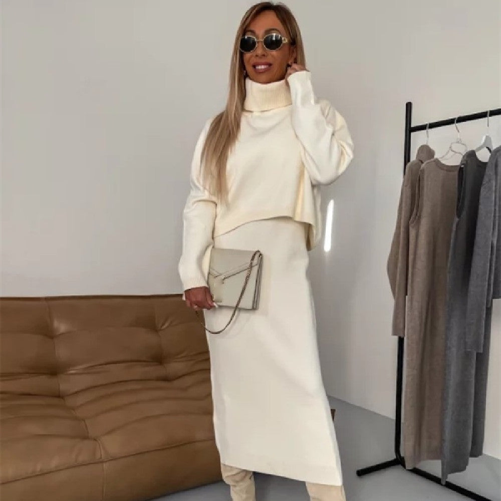 LOUANE ensemble maille crème