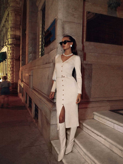 Robe Longue Boutonnée