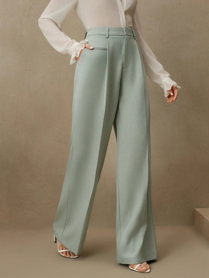 Pantalon Large à Plis
