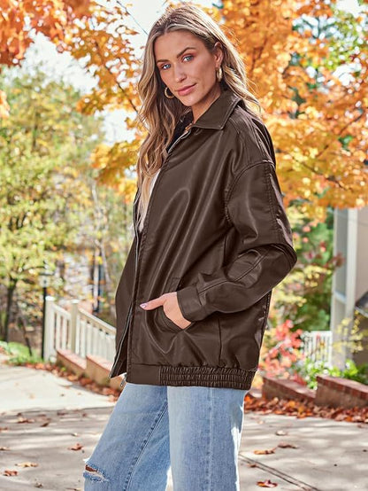 COLETTE | Veste Oversize Effet Cuir