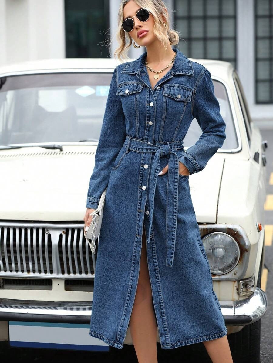 NOLYA | Robe Chemise en Jean