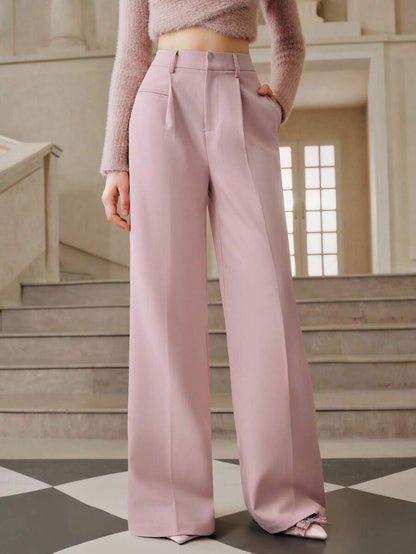 Pantalon Large à Plis