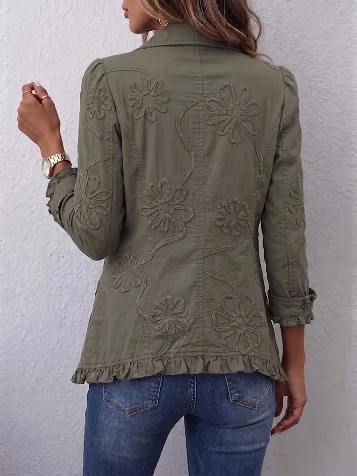 Veste Brodée Élégante Femme