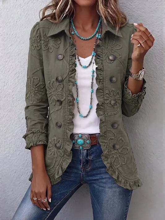 Veste Brodée Élégante Femme
